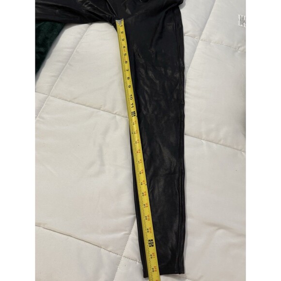 SPANX Shapewear Faux Leather Leggings Black Women’s Extra Large XL  High Waisted - Picture 6 of 6